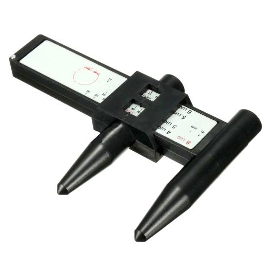 Universal 4 5 6 8 Holes Lug Car Wheel Tyre Spacer Measuring Gauge Meter Tool