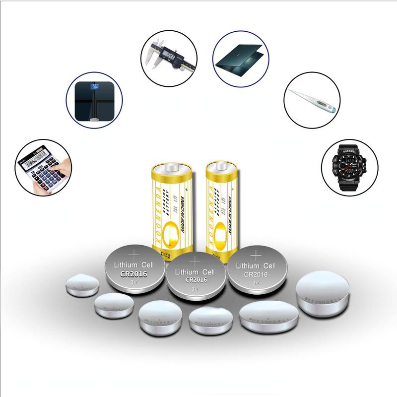 CR2016 Lithium Battery 3V Coin Cell Batteries for Watch Car Key Button Battery
