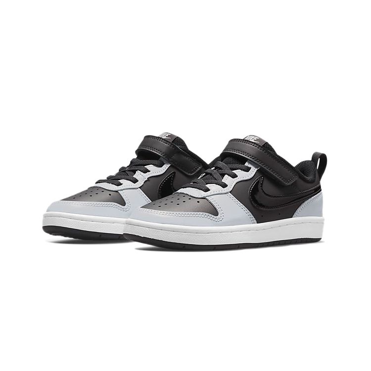 Nike Кроссовки Court Borough Low 2 PS Anthracite Stadium Grey Kids Pure-Platinum Black BQ5451-014
