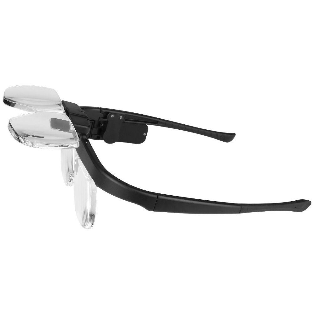 With LED Magnifying Glasses USB Rechargeable Illuminated Magnifier For Reading Reparing