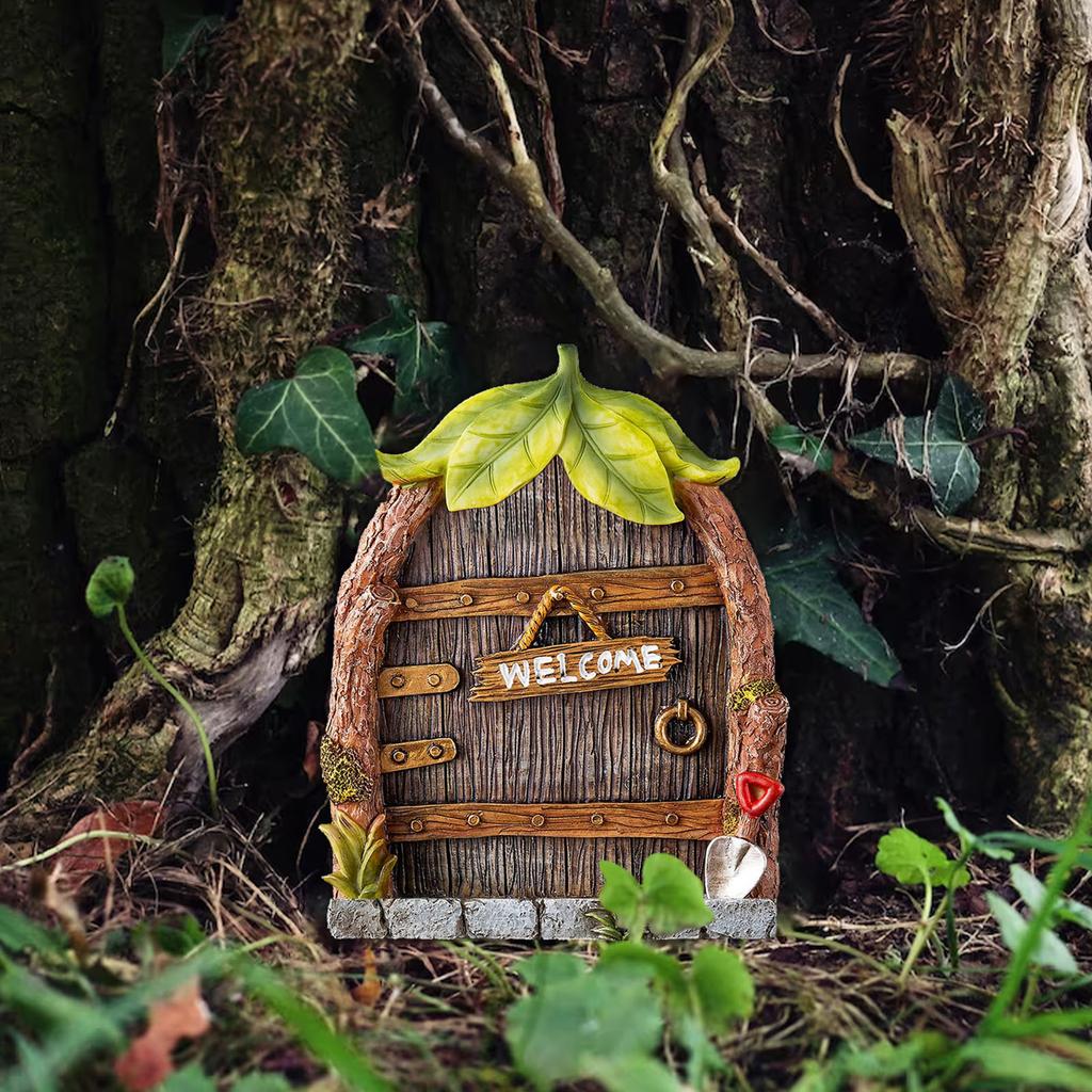 (Софиелес)Двери фей для деревьев, уличные миниатюрные двери фей для украшения деревьев, аксессуары для сада фей