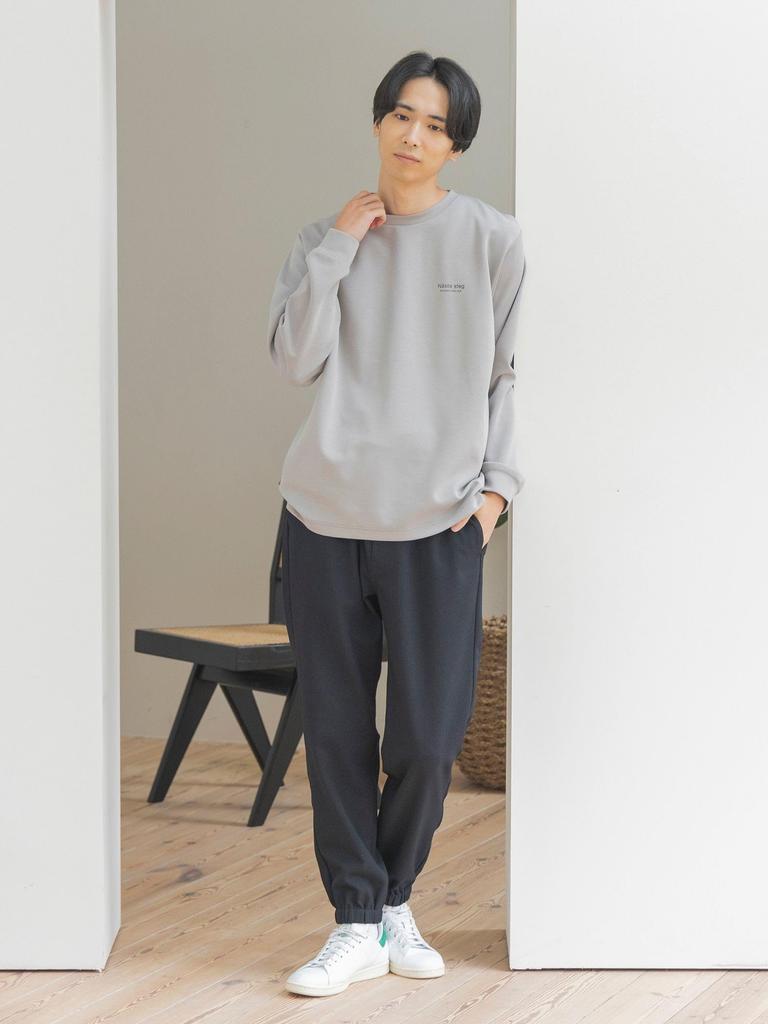 Брюки Ruched Easy Pants NAVY M [BEAMS HEART] Мужские