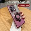 Противоударный чехол для телефона с подставкой для Xiaomi Redmi Note 14 Pro Plus 14C 4G 5G 14T POCO X7 Pro, силиконовая накладка с градиентным блеском