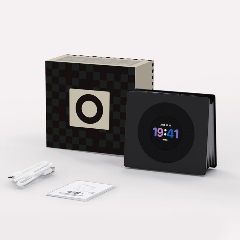 Винтажная прикроватная лампа-часы с Bluetooth-совместимым подключением, проигрывателем и колонкой для любителя музыки