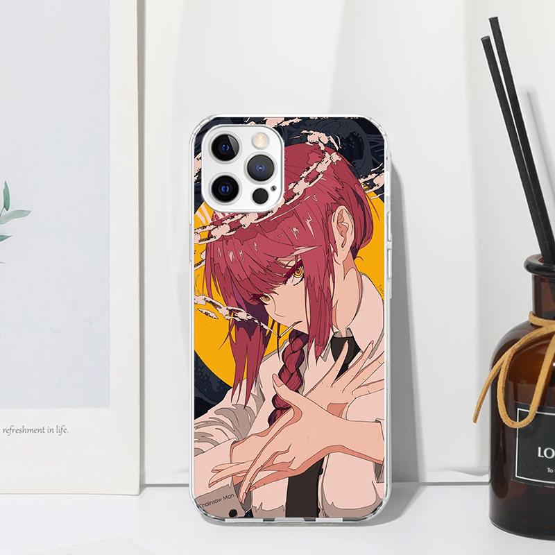 C-Chainsaw Mans Makima Phone Case For Iphone 17 Air 16 15 Plus 16E 14 Pro Max 13 Mini 12 11 7 8 SE Fundas Soft Back Cover 17 Air