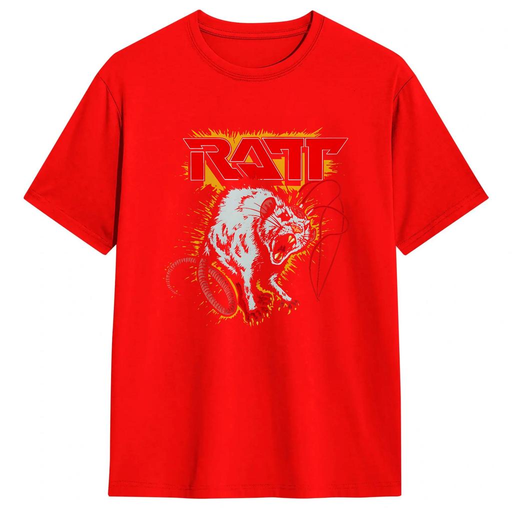 Hair Metal Ratt Band Art TShirt Unisex Fashion 100 Cotton Tee Shirt Crew Neck Short Sleeve T Shirt Summer Clothes