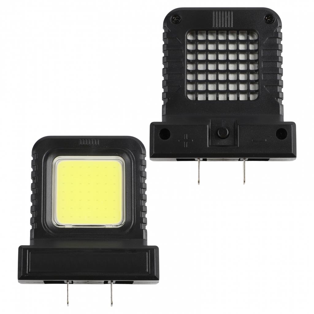 Compact 14W LED Lantern for 20V 21V Batteries Plastic Metal Housing Red Black