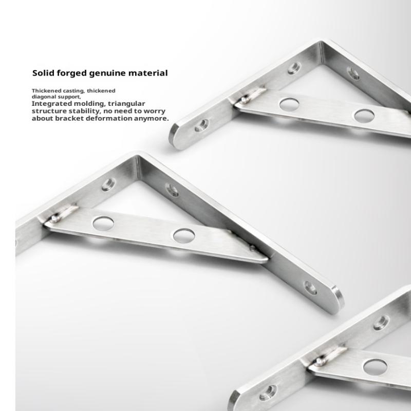 2Pcs Stainless Steel L Type Bracket Angle Bracket Heavy Duty For Wall Angle Bracket