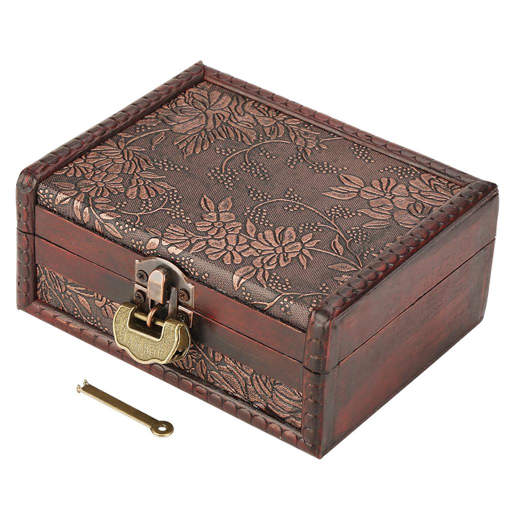 Wooden box , European with lock, fine workmanship, unique appearance, service life, great for loved , inner prevents