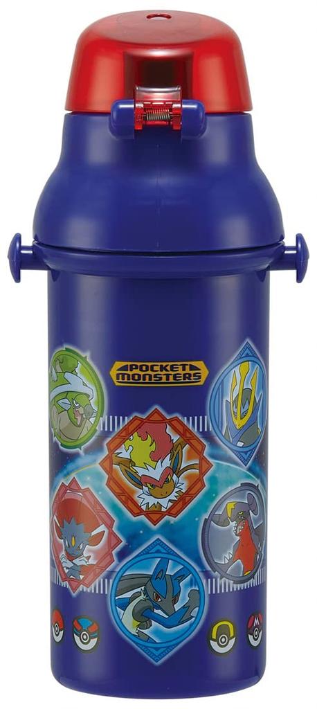 Skater Бутылка для воды из антибактериального пластика 480 мл Pokemon 22 Boys Сделано в Японии Детская Ag+ PSB5SANAG-A