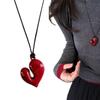 Цепочка для свитера Сердце Мода Неправильный Металлический Подвес Длинная Цепочка для свитера Минималистичная Черная Кожаная веревка Подвес Любовь Ожерелья