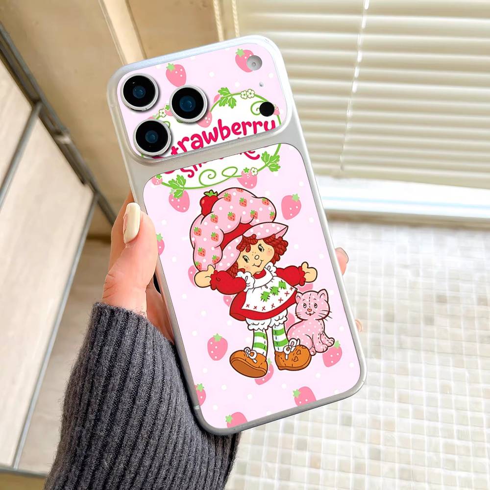 Мультяшная Девочка S-Клубника S-Клубничный Торт Для IPhone 17 Pro 17 Pro Max Задняя Наклейка-Обёртка Защитная Наклейка