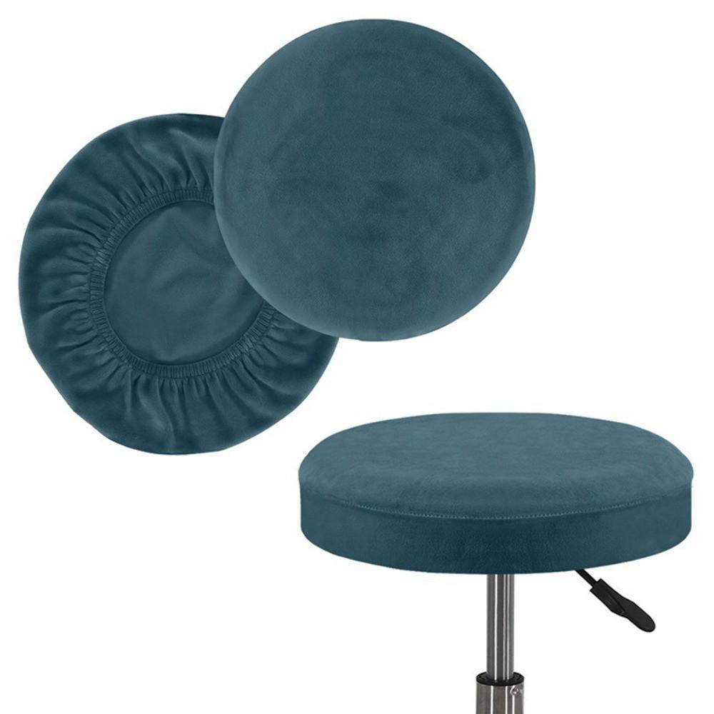 Velvet Round Chair Cover Elastic Seat Chair Slipcover New Stool Cushion Cover