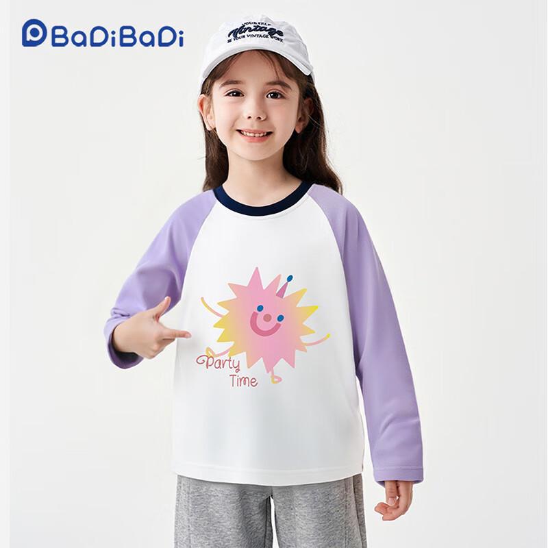 Хлопковая футболка с длинным рукавом для девочек Badi Badi