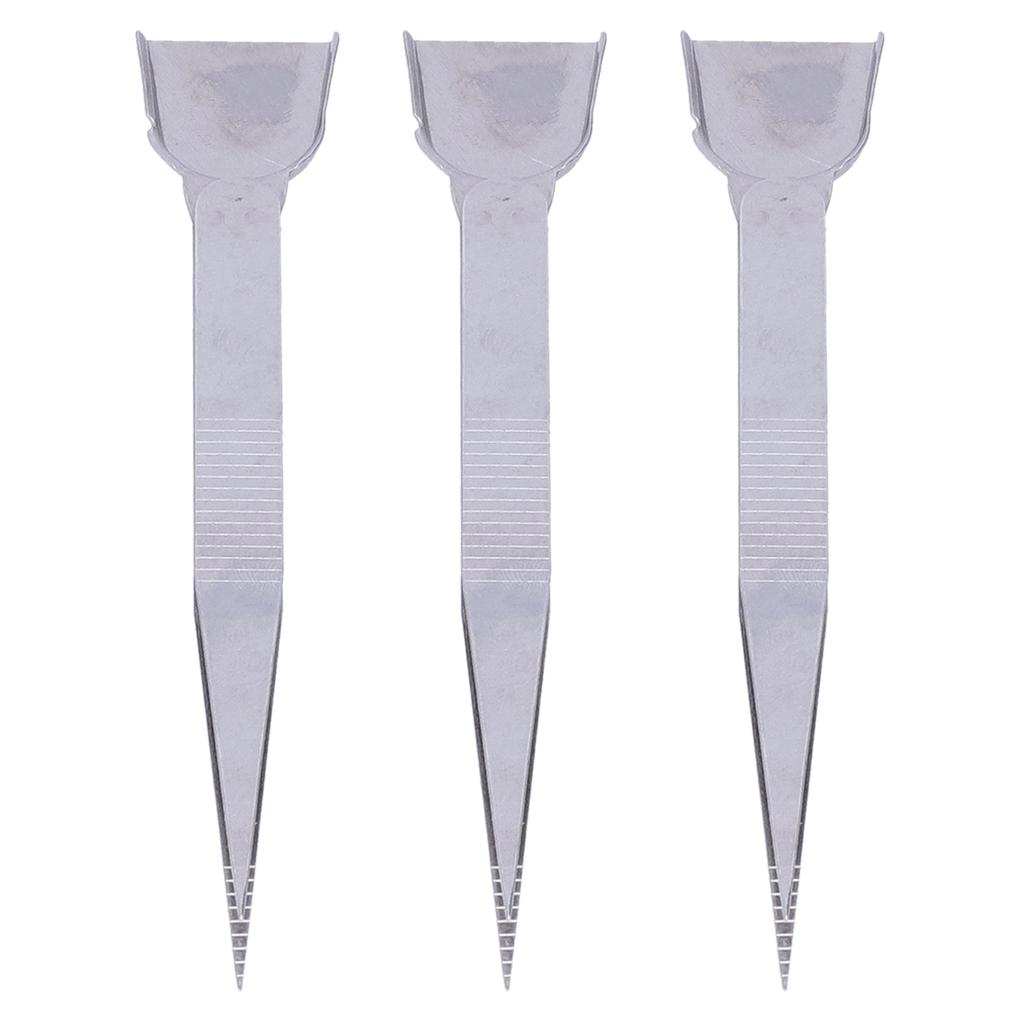 3Pcs Jewelry Tweezer Stainless Steel Nonslip Grip High Durability Convenient Craft Tweezers