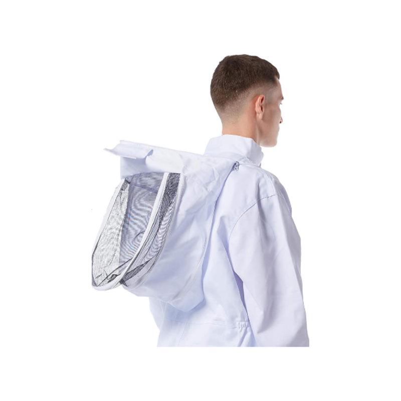 Утепленный цельный хлопковый костюм пчеловода с просторным капюшоном для защиты от укусов