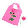 Складная сумка для покупок с розовым цветком, портативная, большой вместимости, складная сумка-тоут, легкая, прочная, дорожная ручная сумка, мешочек для хранения