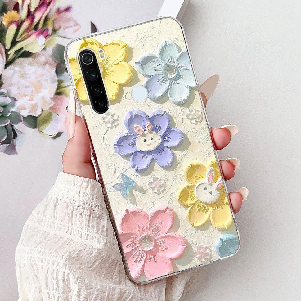 6.3" Silicone Case For Xiaomi Redmi Note 8 Soft TPU Cute Patterned Cover Case For Redmi Note 8  Note8 Protective Shell Bumper