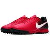 Nike TiempoX Ligera 6 Круглый носок Шнуровка TF (Резиновые шипы) Нескользящие Прочные Футбольные Бутсы Мужские кроссовки Красные Черные 897766-616