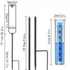 Пластиковый дождемер Регулируемый метеорологический прибор Инструмент для измерения дождевой воды Наружный