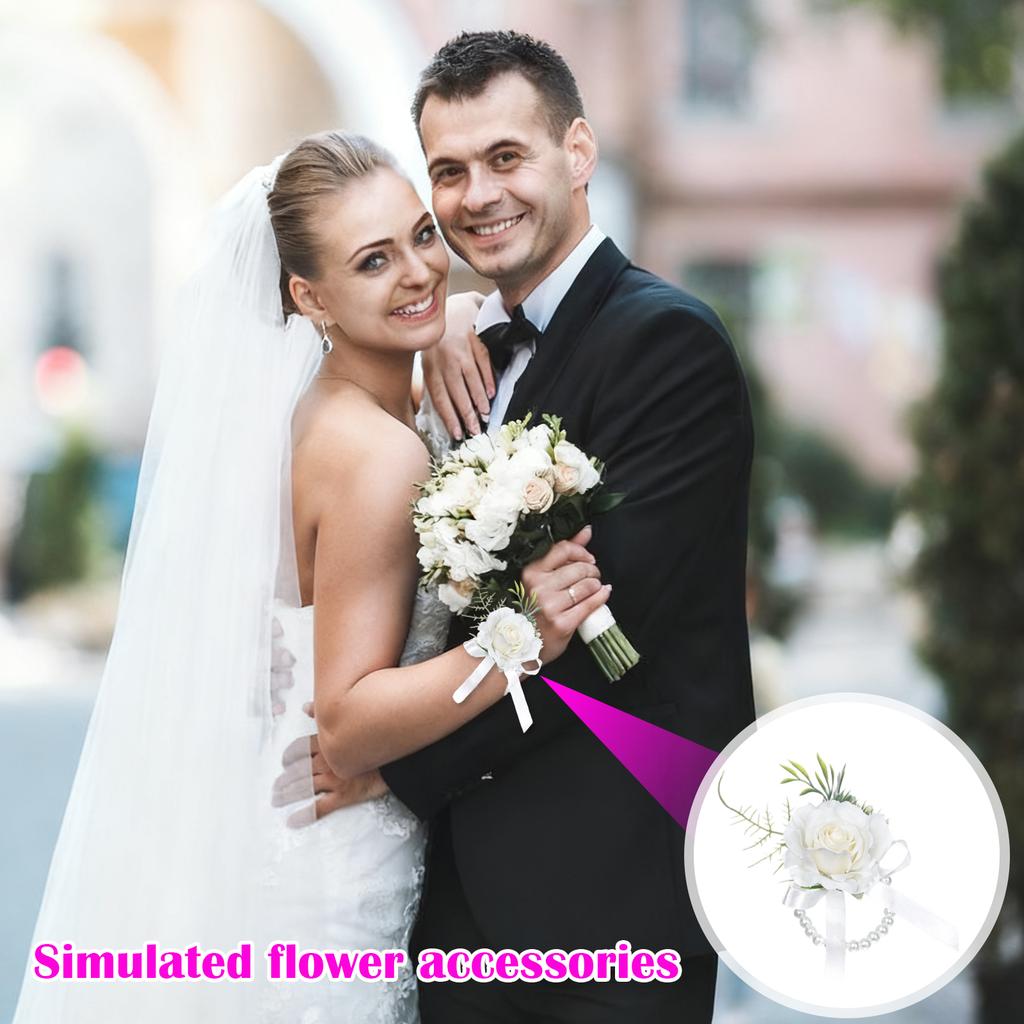 Bridal Bridesmaid Party Forest Light Color Corsage Wrist Flower Wedding Wedding Bridal Corsage Wrist Flower Accessories