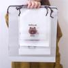 50 шт. Портативная прозрачная сумка для хранения на шнурке, дорожная косметичка, карманная сумка, водонепроницаемая пластиковая сумка для обуви
