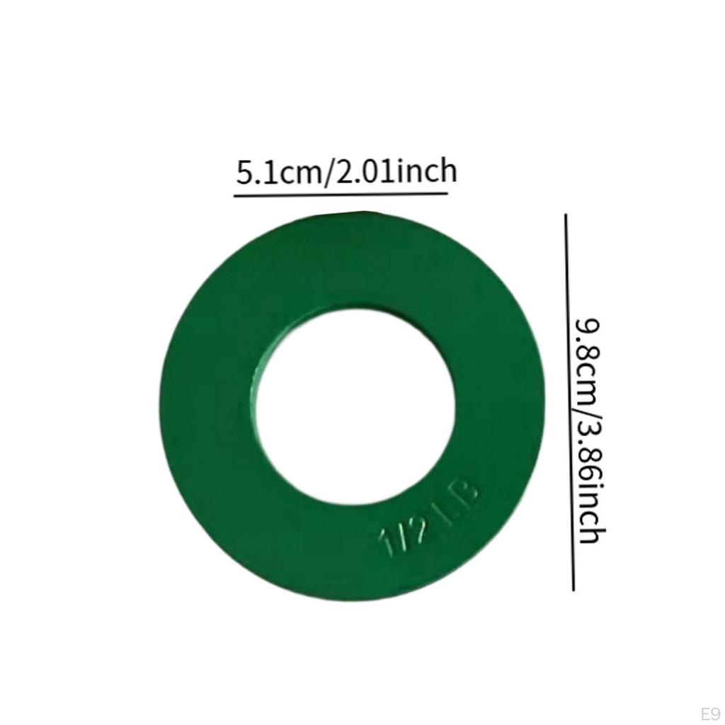 2 Pieces Fractional Weight Plates Color Coded Dumbell Weights Small Change for Home Gym