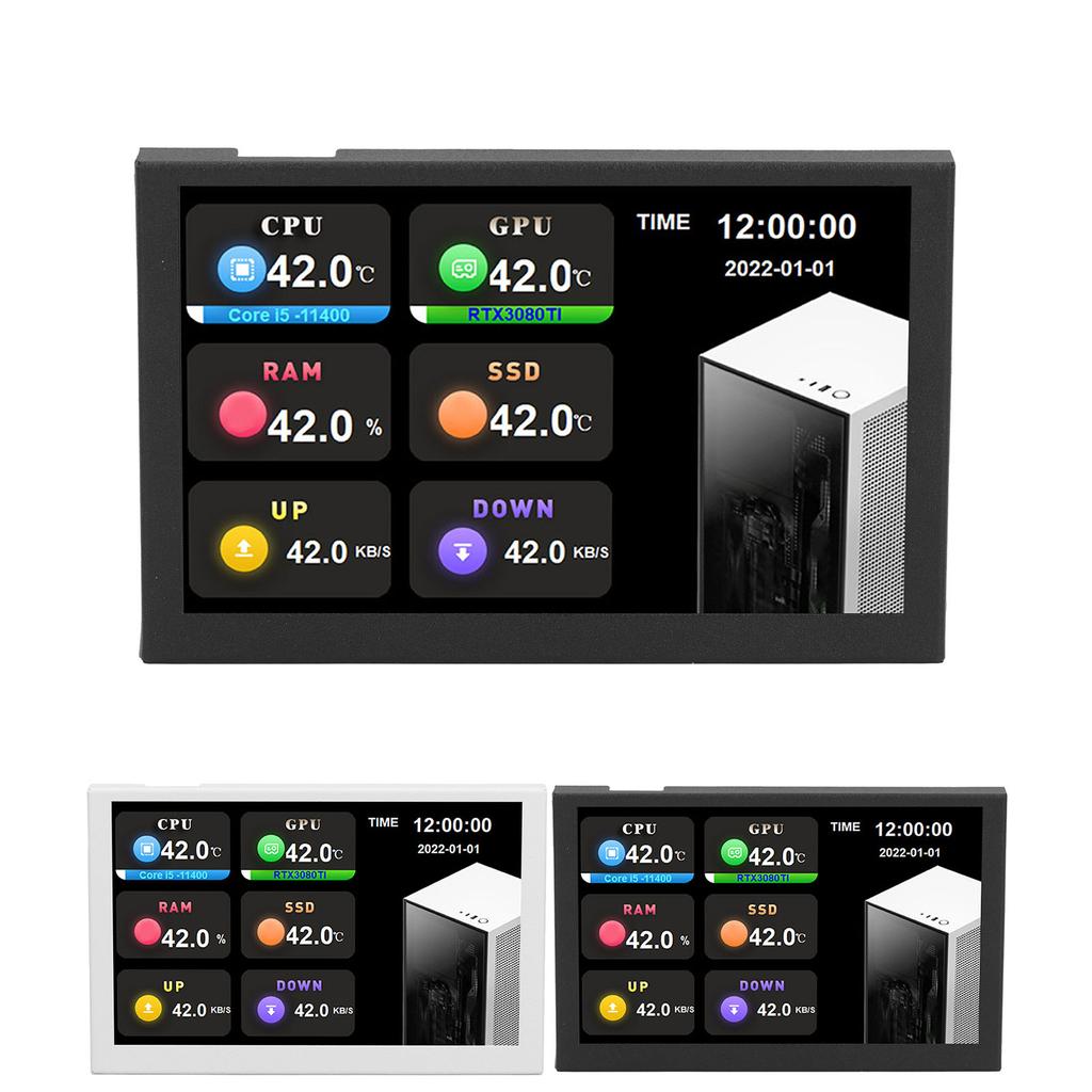  USB-экран дюймов 800x480 Разрешение Тип C Дополнительный экран ПК Данные Монитор для AIDA64
