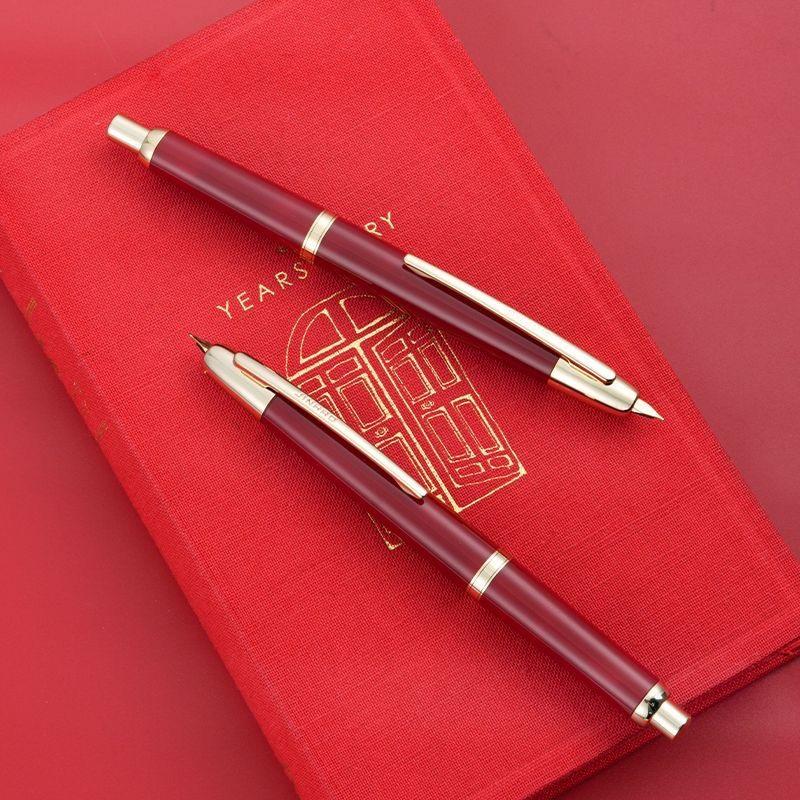 Бордовая Лимитированная Серия!!! JINHAO 20 Нажимная перьевая ручка Выдвижная Чернильный конвертер Канцелярские товары Школьные принадлежности Уп. 10 шт. A1