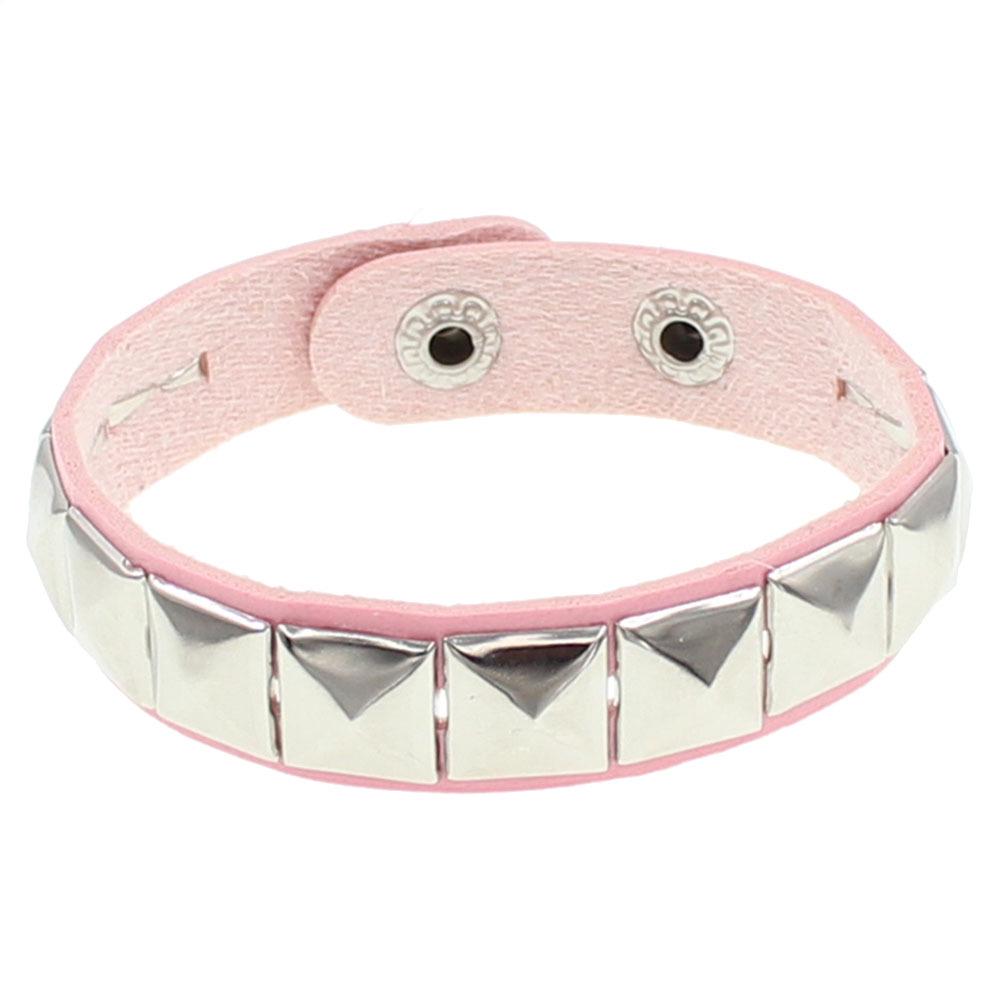 European & American Punk Street Style Rivet Bracelet: PU Leather Bangle