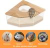 Hamster Bathroom House Sandbox Full Transparent Urine Sand Basin Golden Bear Supplies Sand Bath Container Hamster Bathroom