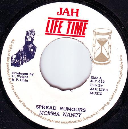 7-дюймовая пластинка MUMA NANCY Spread Rumours JLT032 Jah Life Time Ямайка Регги Ска Даб Б/у