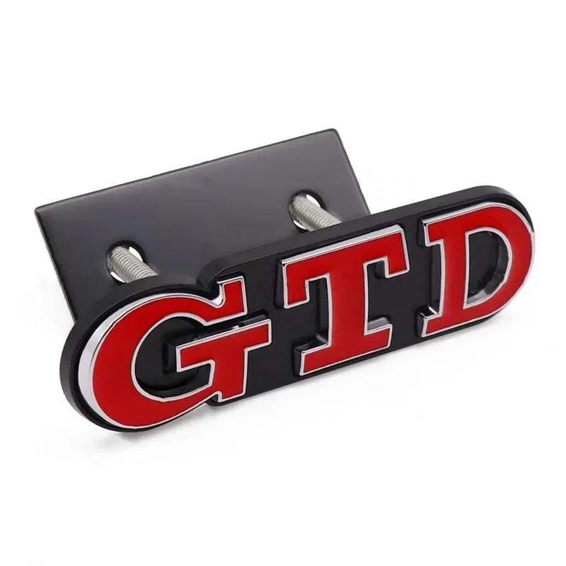 3D Metal Front Grille GTD Logo Emblem Rear Trunk Badge Stickers For Volkswagen VW Golf 2 4 5 6 7 R MK2 MK3 MK4 Car Accessories ZK7