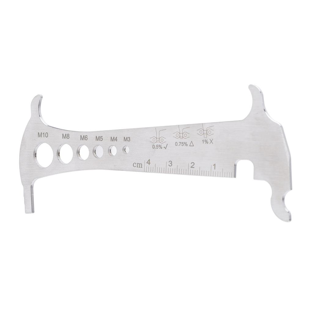 Chain Wear Indicator Checker Gauge Measuring Ruler Tool Mountain Cycling Repair Part