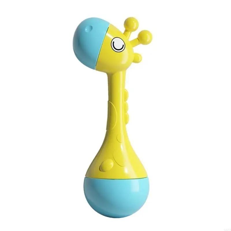 Baby Rattles Toy Cute Animal Hand Bell Grasping Ball Sensory Early Educational Toys For Infant