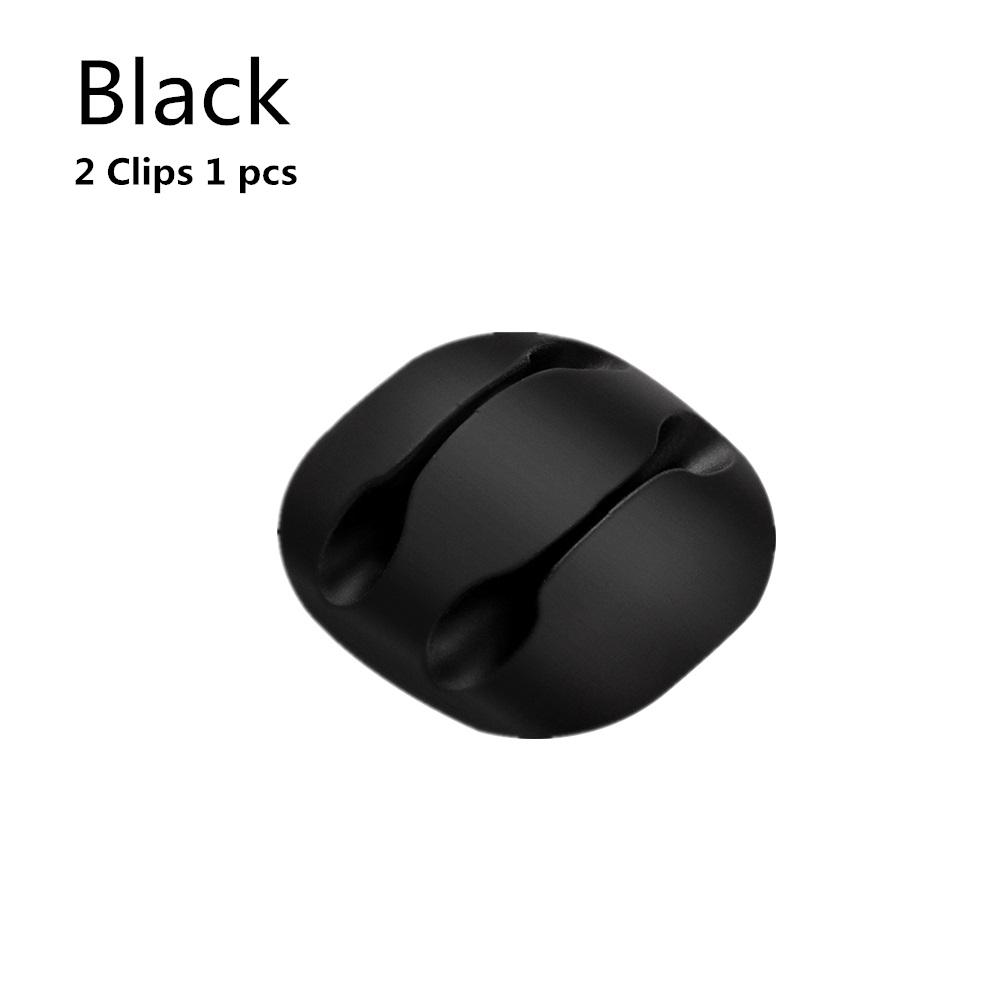 3pcs USB Cable Silicone Organizer Wire Winder Earphone Holder Cord Clip Phone Cables Tie Fixer Wire Management For Office Home