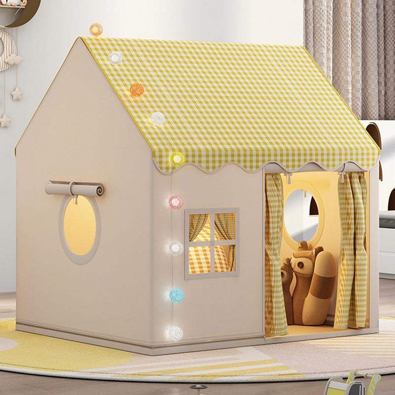 Большая игровая палатка для детей для использования в помещении, складной замок принцессы, игровой домик, секретная база для детей, палатка для игр, кровать-игра