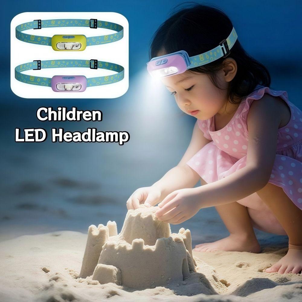 Rechargeable Head Light Strong Light Headband Flashlight  Children Run Read Cycling