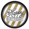 Converting Black And Gold Paper Plates (Pack Of 8)