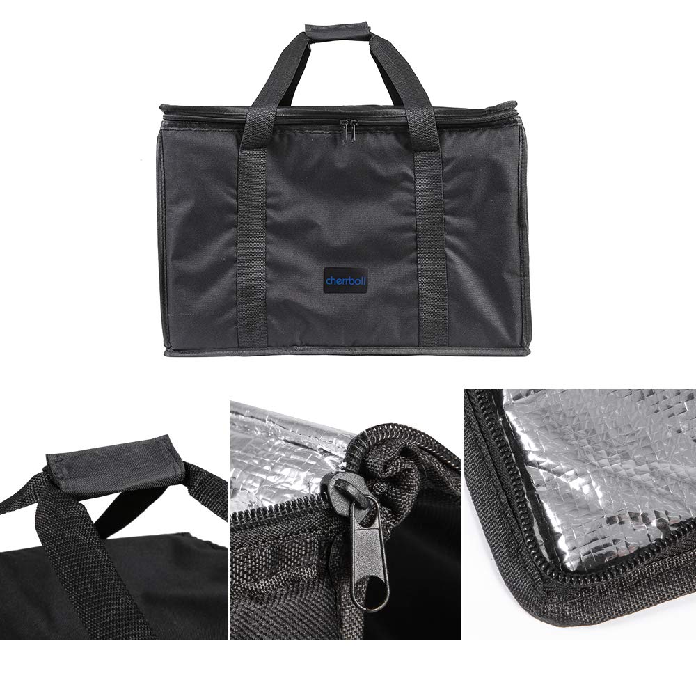 Эко Сумка для покупок, хранения, ланча, большая, подходит только для доставки [cherrboll], Сумка, Сумка, Изолированная, Термо, Сумка, Сумка, Вместимость, Водонепроницаемая, Складная, 18-дюймовая