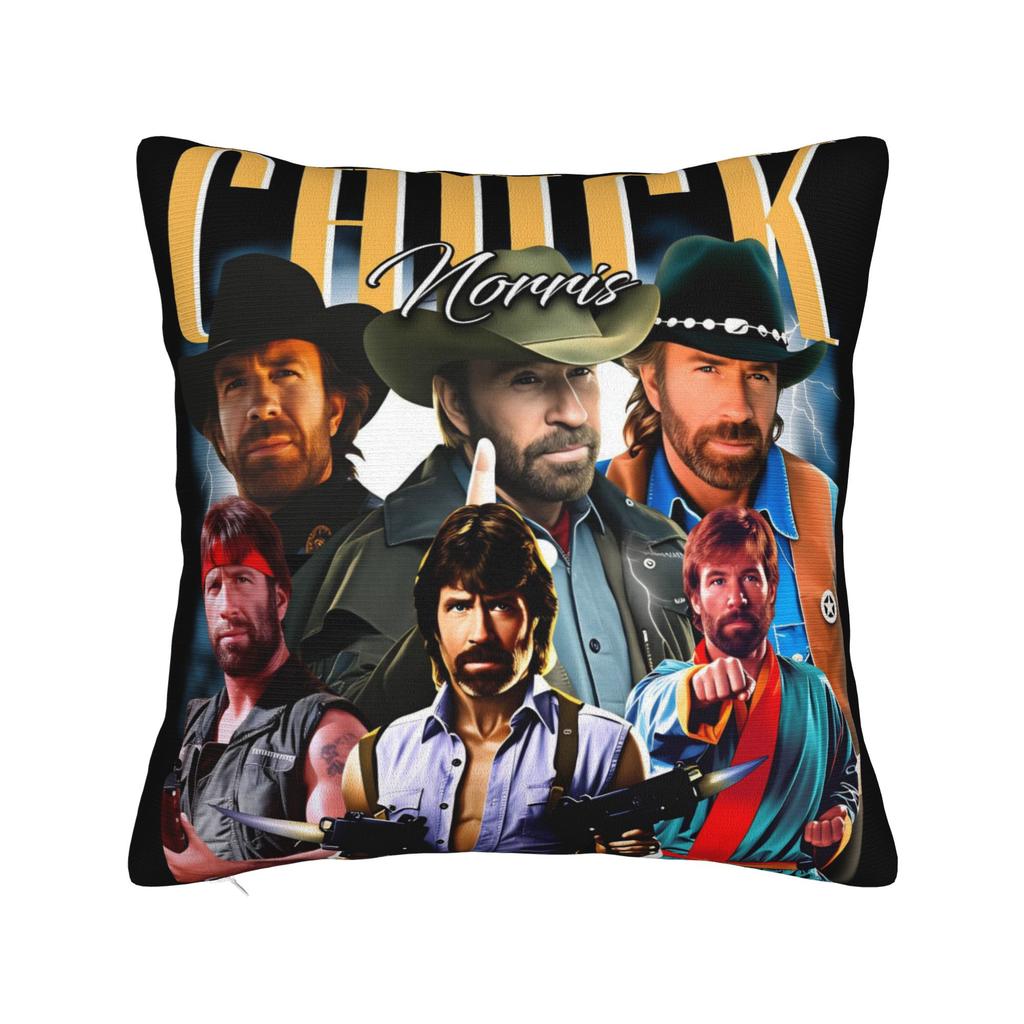 Chuck Norris Texas Ranger Poster Pillow Cover Novelty Pillow Case For Living Room Bed Chair Print Cushion Cover Gift