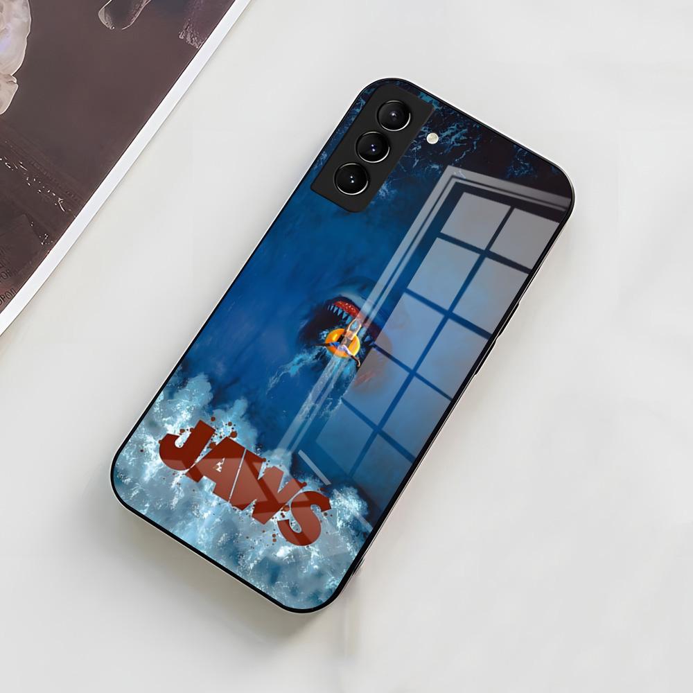 Film Movie J-Jaws Phone Case For Samsung A56 A36 A26 A16 A15 A25 A35 A55 A14 A34 A24 A54 Glass Case