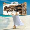 1PC Custom Name Cowgirl Dreams Sepia Beach Towel Highly Absorbent And Sand-Resistant Towel for Swimming, Pool, Yoga, And Travel Lightweight