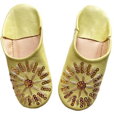 Сумка-бабуш с пайетками Лимонный LL [dear Morocco] // // (26 см)