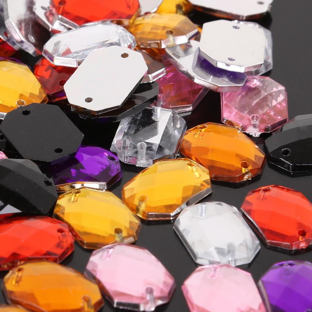 100 шт./пакет, стразы для шитья с плоской задней частью, пришивные кристаллы, камни, акриловые бусины, стразы для рукоделия, украшения для скрапбукинга