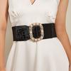 Wind Ladies Wide Belt Retro Elastic Elastic Waist Seal Dress Waist Decoration
