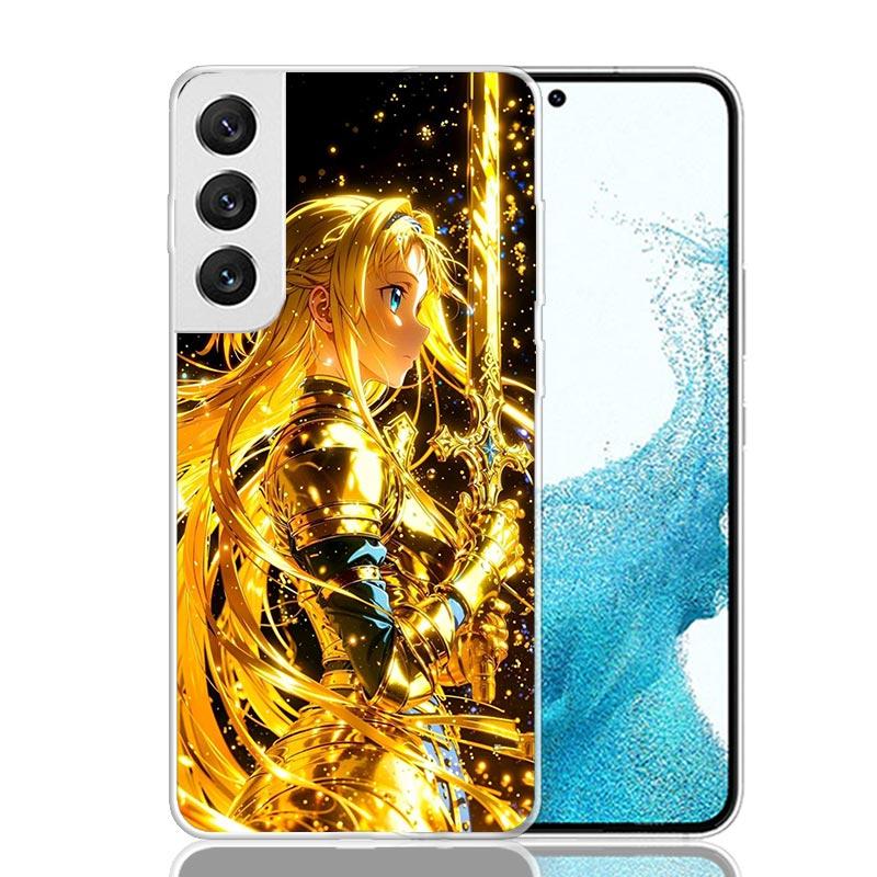 Чехол для телефона Sword Art Online Юки Асуна Для Samsung Galaxy S26 S25 Edge S24 S23 FE S22 Ultra S21 Plus S20 + Fundas Cover Coque G