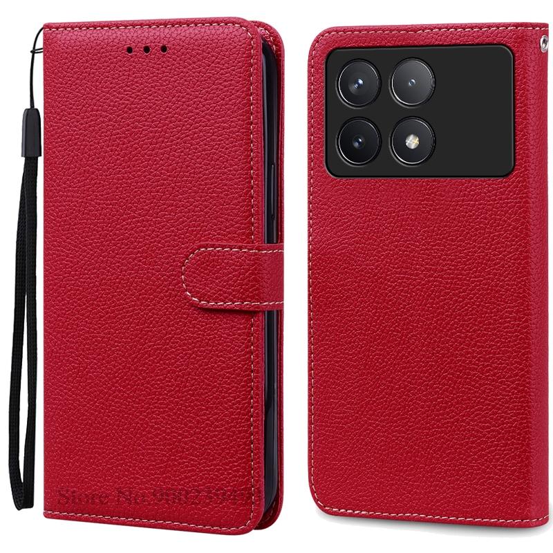 Чехол F6 Pro для POCO F6 Pro, силиконовый кожаный чехол-кошелек, флип-чехол для Xiaomi Poco F6 Pro 5G, чехол-книжка, Fundas