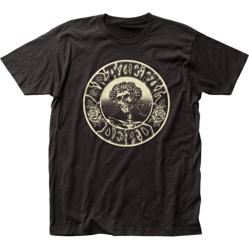 Greatful Dead Glowing Skeleton Unisex T-Shirt Music Classic Concert Band Tee Black