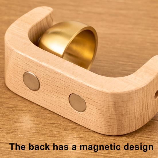 1 шт/2 шт деревянный С-образный колокольчик с магнитным присоской для дверей, колокольчик для владельцев магазинов для открывания дверей, минималистичный колокольчик для домашнего сада